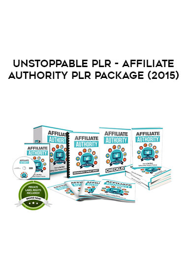 Unstoppable PLR - Affiliate Authority PLR Package (2015) courses available download now.