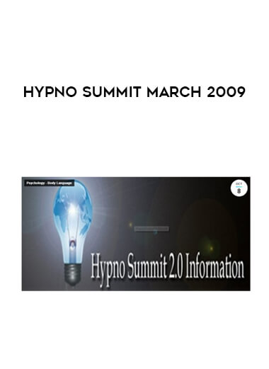 HypnoSummit March 2009 courses available download now.