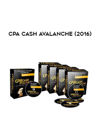 CPA Cash Avalanche (2016) courses available download now.
