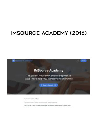 IMSource Academy (2016) courses available download now.