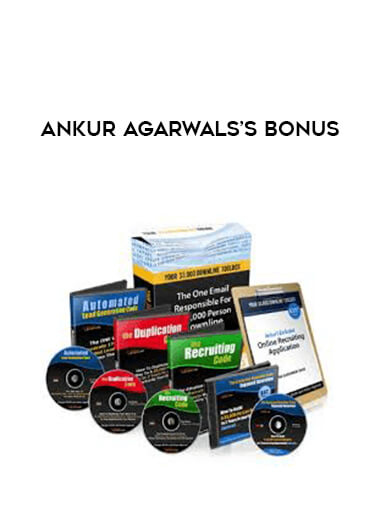 Ankur Agarwals’s Bonus courses available download now.