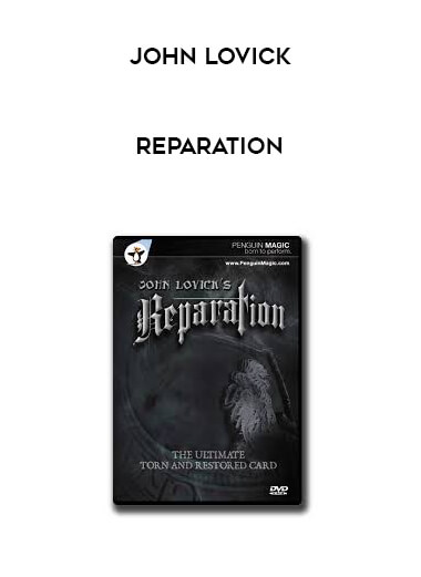 John Lovick - Reparation courses available download now.