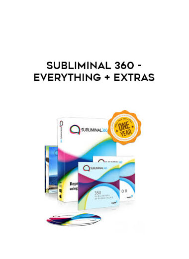 Subliminal 360 - Everything + Extras courses available download now.
