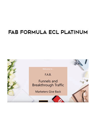 FAB Formula ECL Platinum courses available download now.