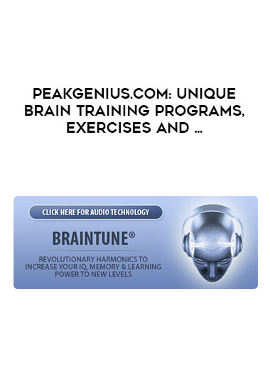 PeakGenius.com: Unique Brain Training Programs