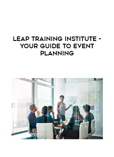 Leap Training Institute - Your guide to event planning courses available download now.