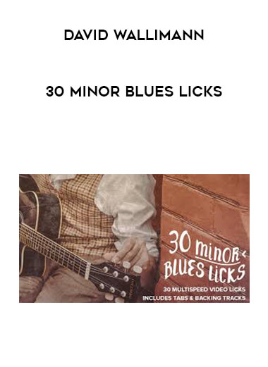 David Wallimann - 30 MINOR BLUES LICKS courses available download now.