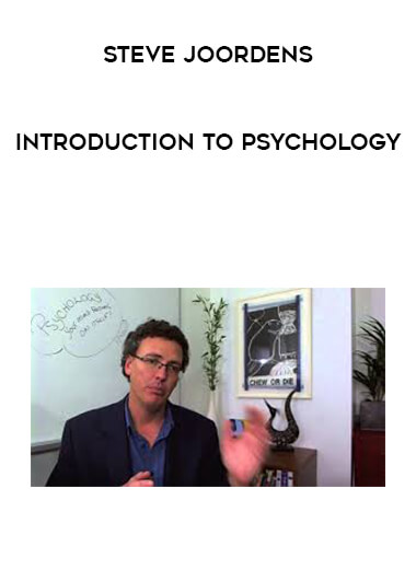 Steve Joordens - Introduction to Psychology courses available download now.