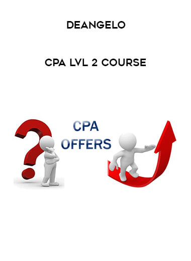 DeAngelo  - CPA Lvl 2 Course courses available download now.