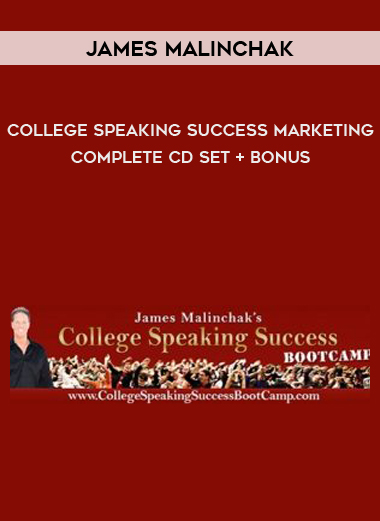 James Malinchak – College Speaking Success Marketing Complete CD Set + Bonus courses available download now.