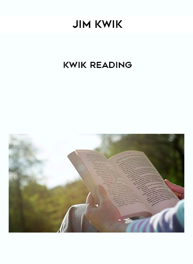 Jim Kwik – Kwik Reading courses available download now.