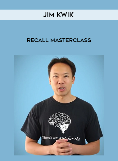 Jim Kwik – Recall Masterclass courses available download now.