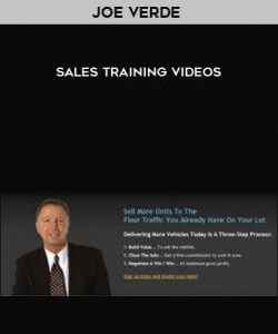 Joe Verde – Sales Training Videos courses available download now.