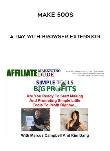 Make 500$ A day With Browser Extension courses available download now.