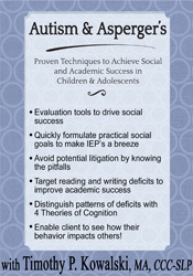 Timothy Kowalski - Autism & Asperger's: Proven Techniques to Achieve Social and Academic Success in Children & Adolescents courses available download now.