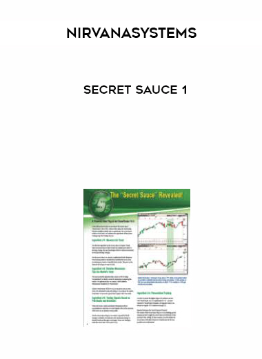 Nirvanasystems - Secret Sauce 1 courses available download now.