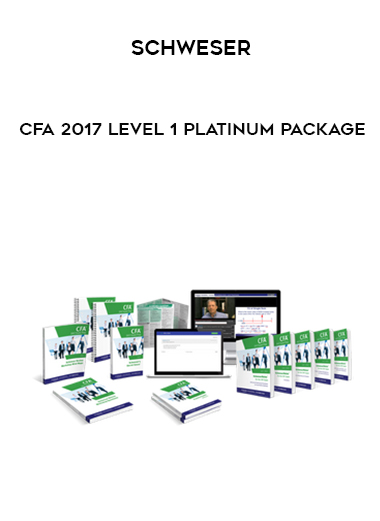 Schweser - CFA 2017 Level 1 Platinum Package courses available download now.