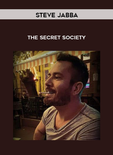 Steve Jabba - The Secret Society courses available download now.