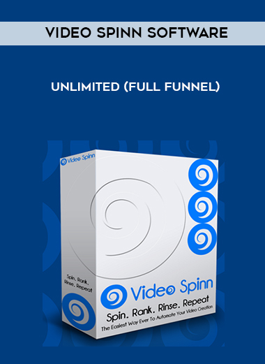 Video Spinn Software Unlimited (Full Funnel) courses available download now.