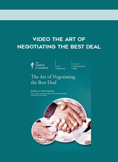 Video - The Art of Negotiating the Best Deal courses available download now.