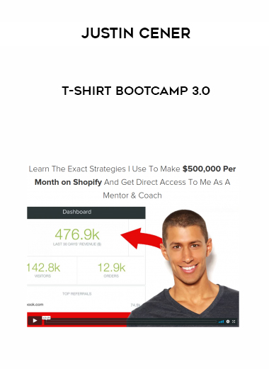 Justin Cener – T-Shirt Bootcamp 3.0 courses available download now.