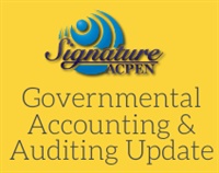 ACPEN Signature: 2021 Governmental Accounting & Auditing Update courses available download now.
