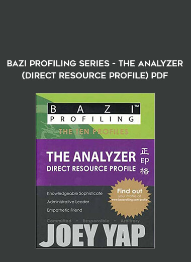 BaZi Profiling Series - The Analyzer (Direct Resource Profile)PDF from https://illedu.com
