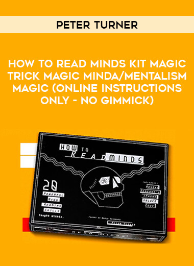 How To Read Minds KIT by Peter Turner MAGIC TRICK magic minda/mentalism magic (online Instructions only - NO Gimmick) from https://illedu.com