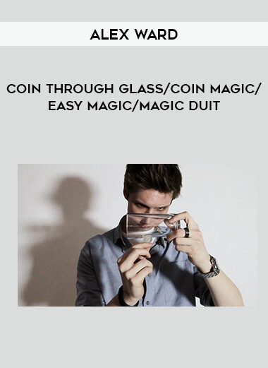 Coin Through Glass by Alex Ward/coin magic/easy magic/magic duit from https://illedu.com