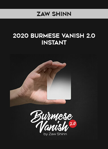 2020 Burmese Vanish 2.0 by Zaw Shinn instant from https://illedu.com