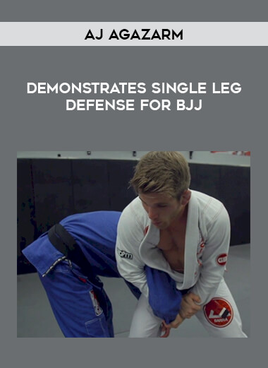 AJ Agazarm Demonstrates Single Leg Defense for BJJ from https://illedu.com