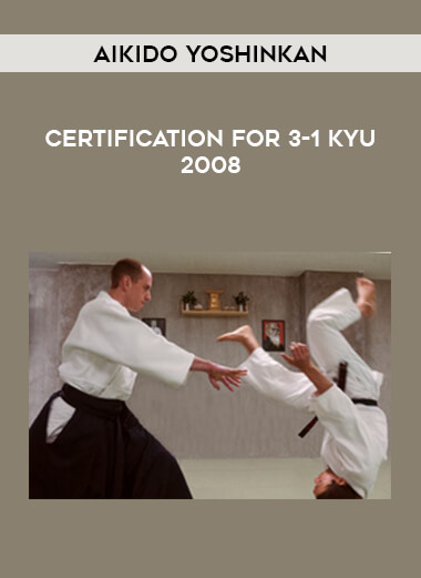 Aikido Yoshinkan - Certification for 3-1 kyu 2008 from https://illedu.com