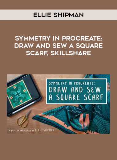 Symmetry in Procreate: Draw and Sew a Square Scarf by Ellie Shipman
