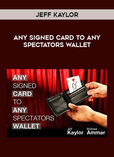 Jeff Kaylor - Any Signed Card to Any Spectators Wallet from https://illedu.com