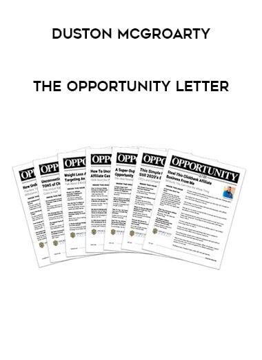 Duston McGroarty – The Opportunity Letter from https://illedu.com