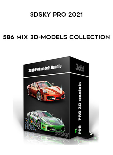 3DSky Pro 2021 - 586 Mix 3D-Models Collection from https://illedu.com
